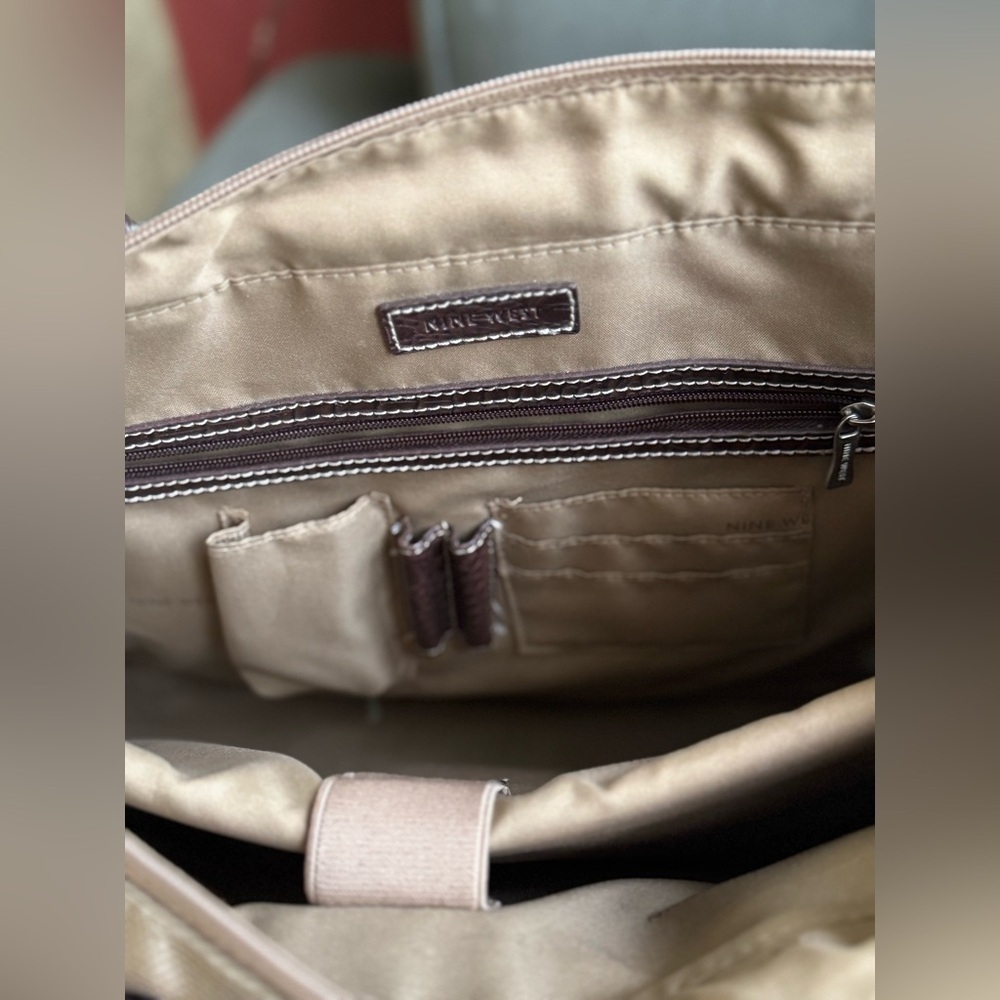 Nine West Tan and Brown Work Bag - Picture 5 of 13